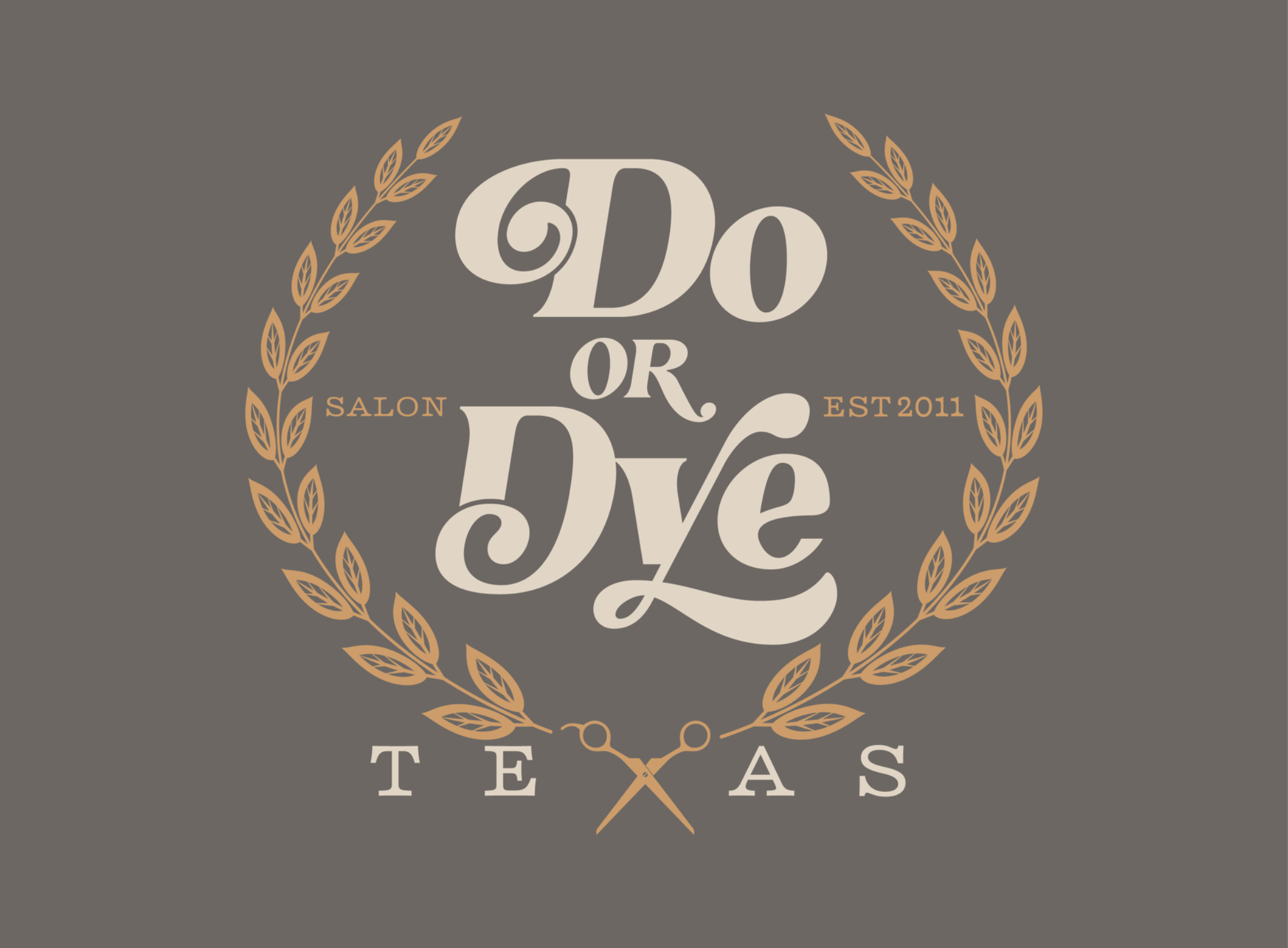 Do or Dye HTX alternate logo on charcoal background
