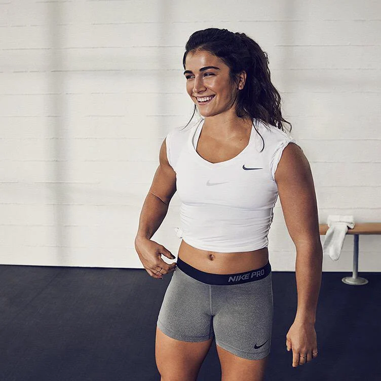 Lauren Fisher in Nike athletic apparel
