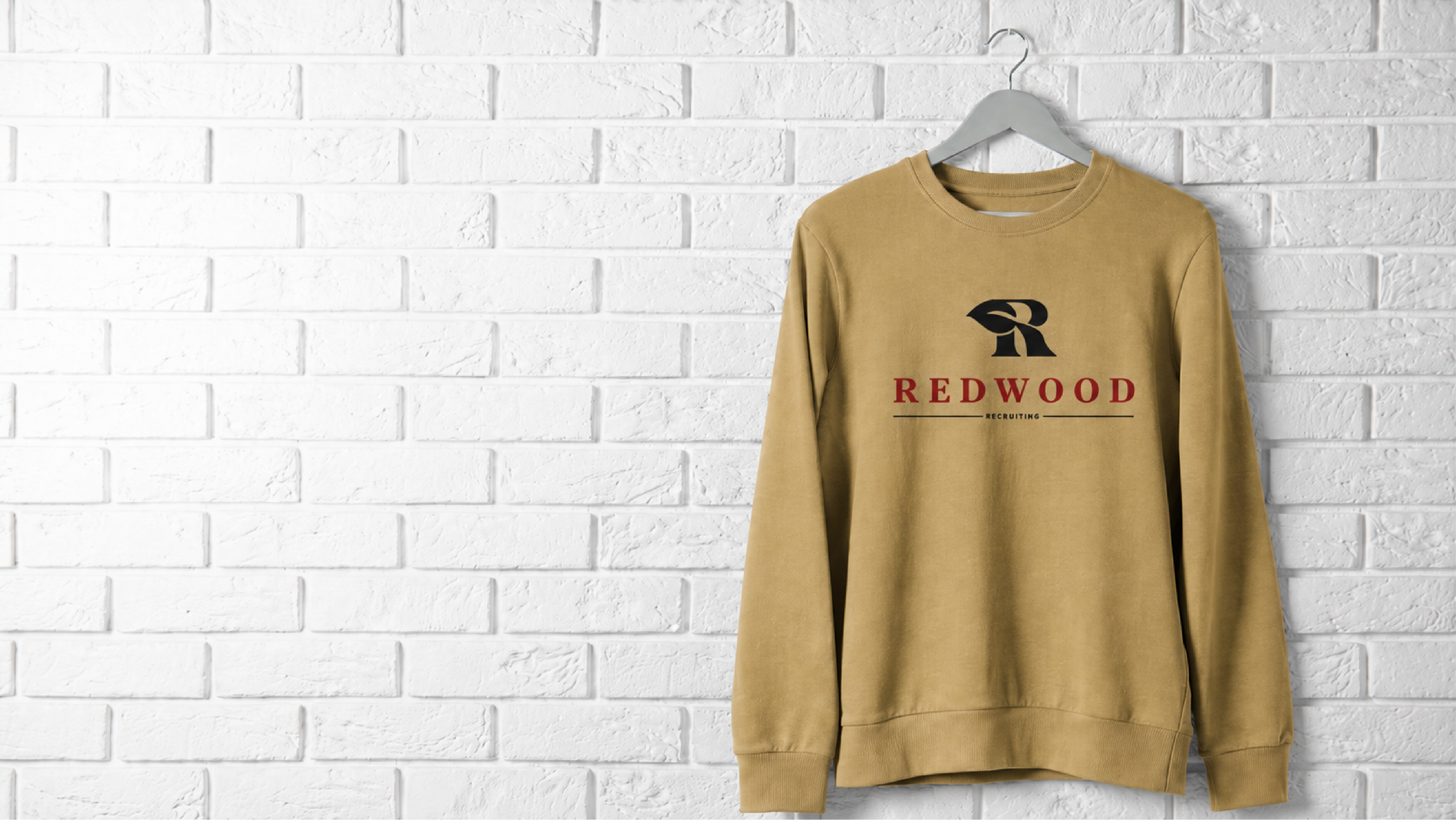Khaki Redwood Recruiting branded polo shirt