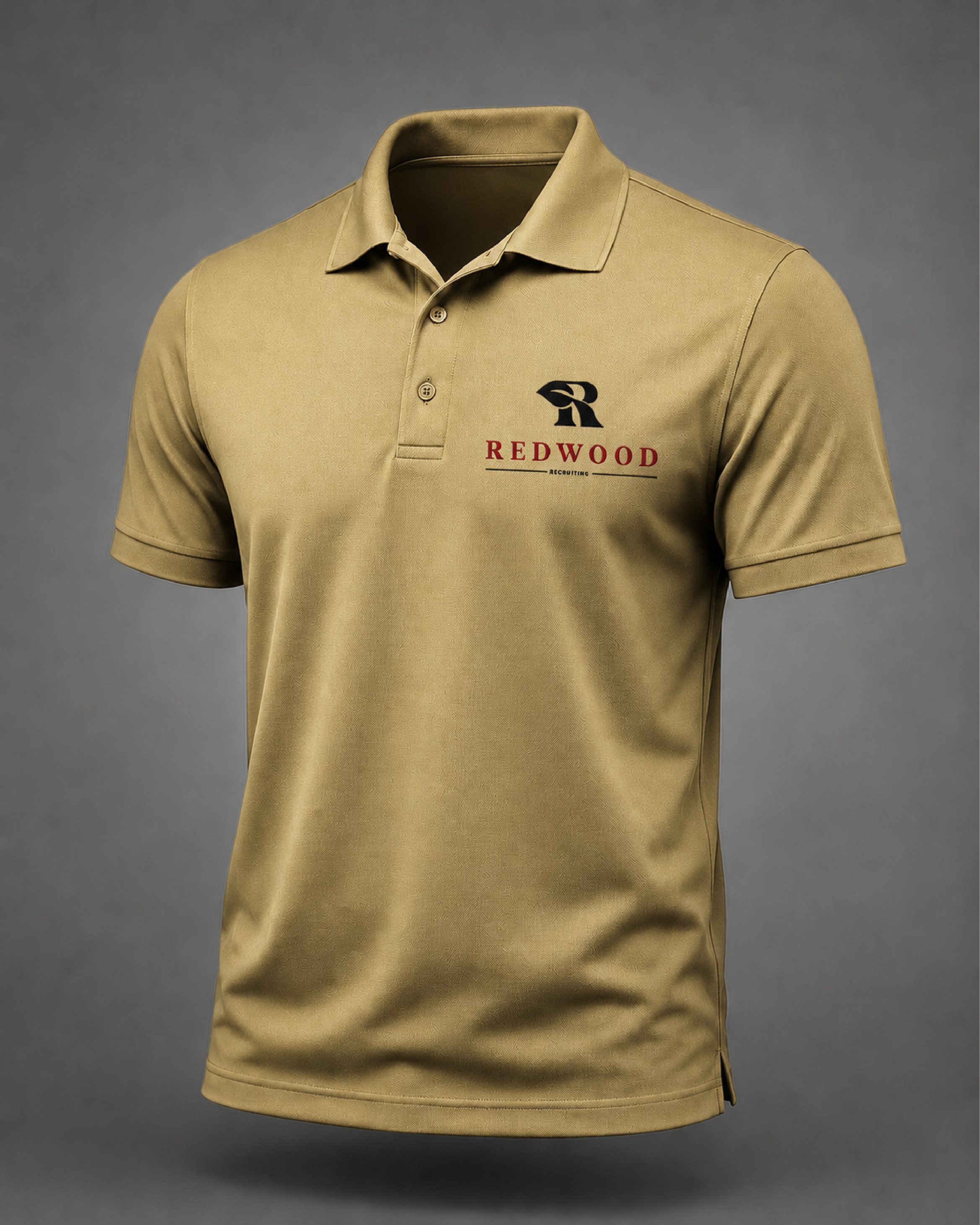Khaki Redwood Recruiting branded crewneck sweatshirt